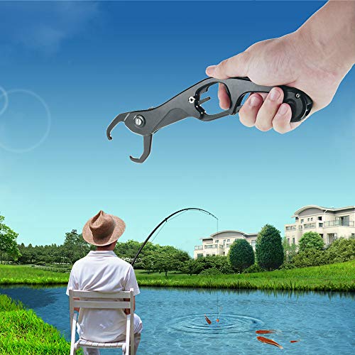 Garra de pesca, Andoer Alumínio Fish Lip Gripper Ferramenta Leve de Alumínio Fish Lip Clip Grampo Gr