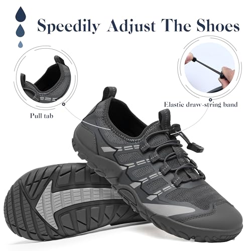 Image of SOBASO Water Shoes Women Men Hiking Dry Aqua Beach Swim Surf Shoes for Outdoor Fish Hiking Pool