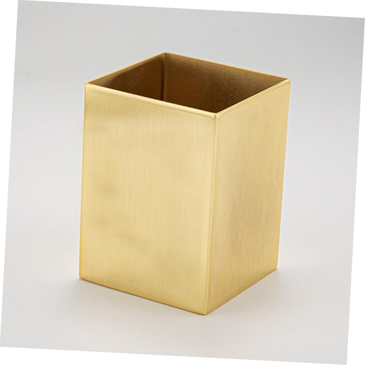 Angoily Portalápices Inoxidable Soporte De Brochas De Maquillaje Organizador De Oficina Vaso Para Guardar Lápices