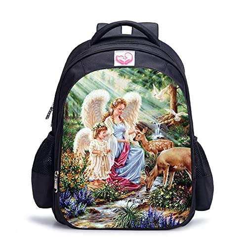 Cartable scolaire cerf 3D pour adolescents et enfants au format pratique de 16 pouces