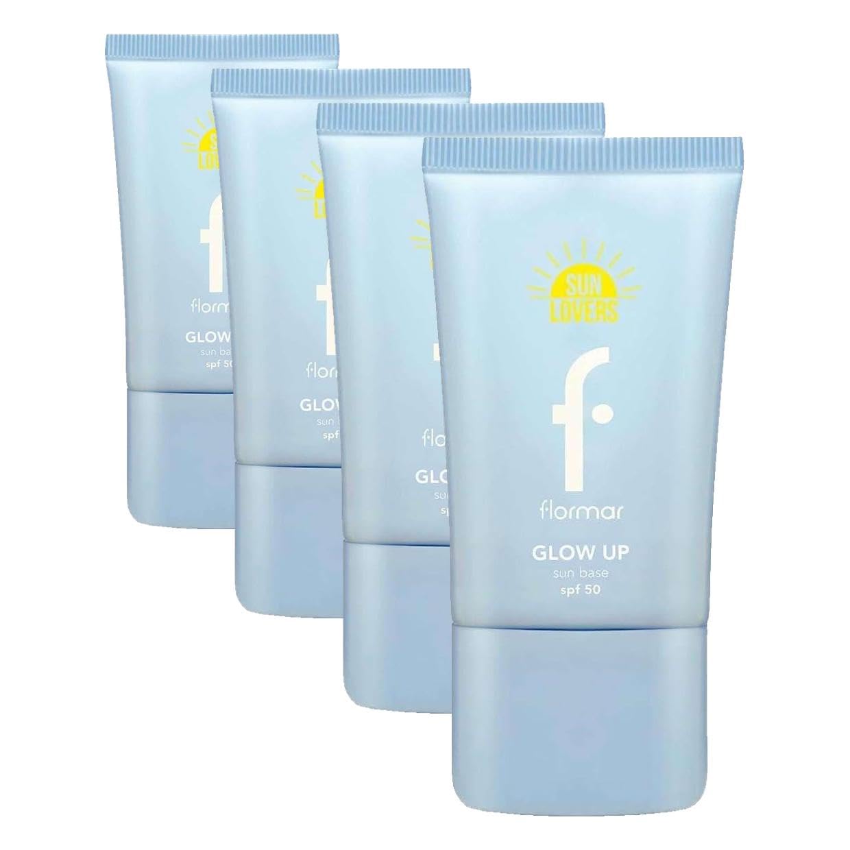 Flormar Sun Lovers Nemlendirici Etkili & Işıltılı Bitişli Güneş Koruyucu Baz SPF50 (4 paketi)