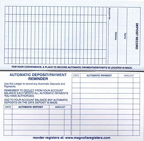 18 Pack Check Registers for Personal Checkbook, 23-24-25 Calendars, Transaction Register and Ledgers