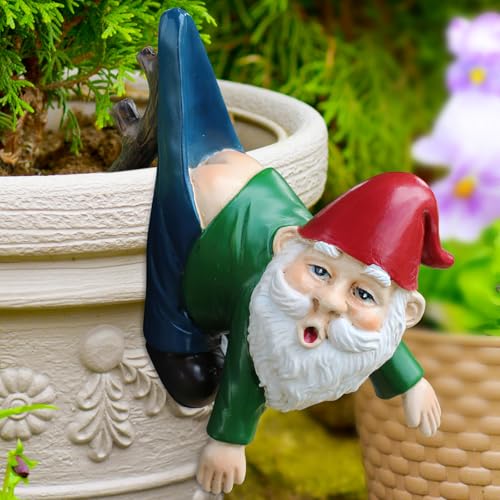 shallyong Lustig Gartenzwerge, Wichtel Gartendeko für Draußen,...