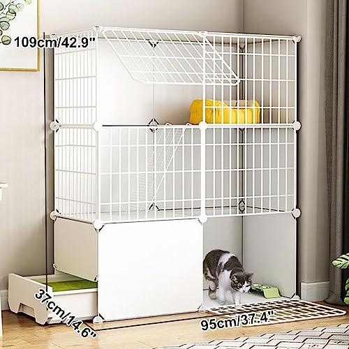 Cage pour chat robuste avec plateformes et finitions soignées - 3