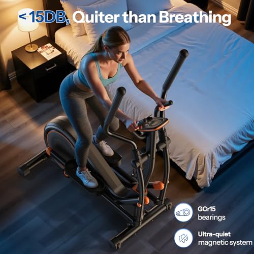 Image of Niceday Elliptical Exercise Machine, Elliptical Machine for Home, Magnetic Elliptical Trainer with 15.5IN-19IN Stride, 16 Resistance Levels, 400LBS Loading Capacity, Support Kinomap APP