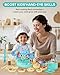 Gotoofun Kids Cooking Sets Real- Safe Mini Kitchen Set with Kids Knife Set for Real Food Making, Toddler Montessori Kitchen Playset for Girls Boys