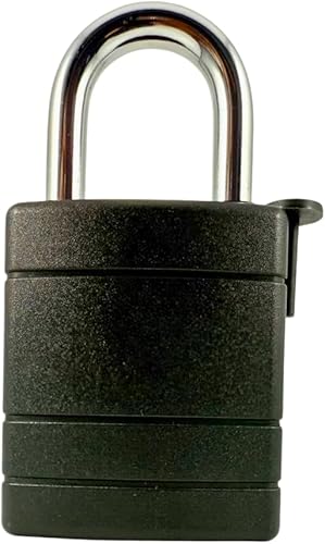 Miniatura 5 de FINEFIX Candado de combinación de grillete de 4 esferas de alta resistencia, resistente a la intemperie, cerradura para puerta, cobertizo, valla,