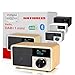 Produktbild Kathrein DAB+ 1 Mini I DAB Plus Radio mit Akku I Digitalradio DAB+ & UKW mit Bluetooth, Aux 3,5mm I Küchenradio, Badradio I Tragbares Radio als Lautsprecher für Streaming I Retrodesign Holz hell