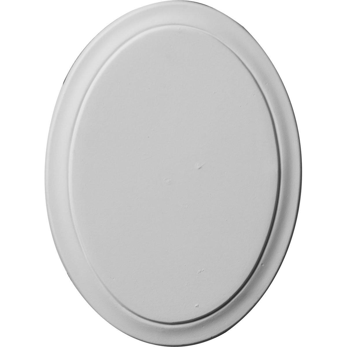 Ekena Millwork ROS06X05CL Classic Oval Rosette, 6 1/8"W x 4 1/2"H x 3/8"P, Primed