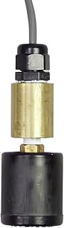 Madison M3782 Liquid Level Sensor, Submersible suspendable Float Switch with Slosh Shield, Brass and Buna, 240