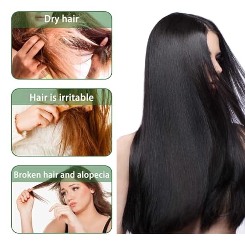 Image of THUIOP Organic Rosemary Hair Growth Shampoo, Rosemary Hydrolyzed Keratin Shampoo for Thinning Hair, Nourishes and Regenerates Hair for Women and Men.100ML*2Pcs
