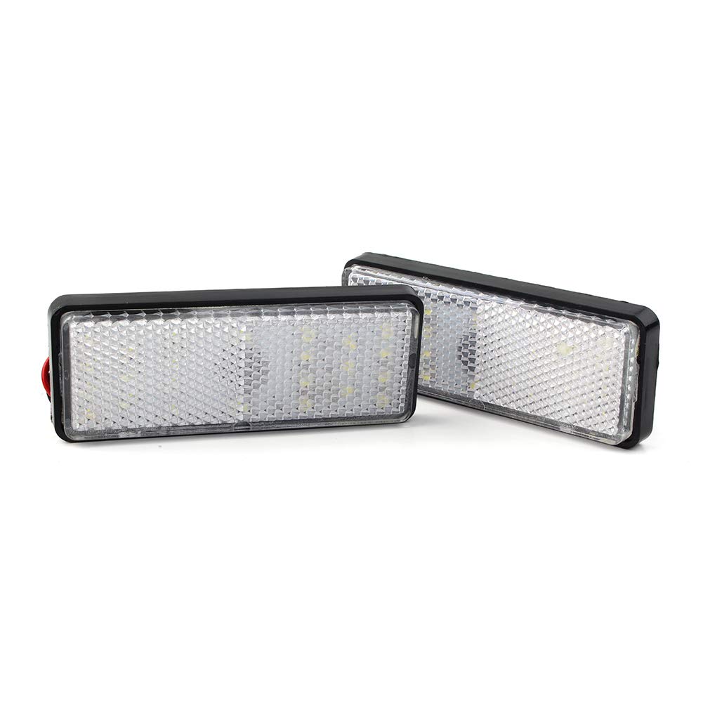 Cnfang4 Tail Brake Light Stop Running Light Motorcycle Reflector For Cars Pickups Trucks SUVs Trailers RVs Motorcycles, White Color