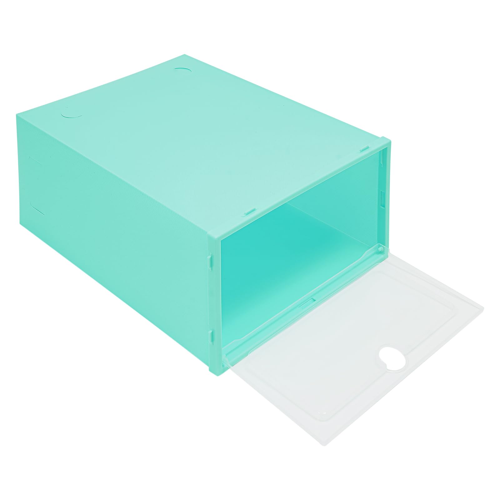 WooDerson 24 Pack de cajas para zapatos, juego de cajas para zapatos, cajas de plástico transparentes apilables para zapatos, materiales de alta calidad PP y HIPS, diseño plegable, 33 x 23 x 14 cm