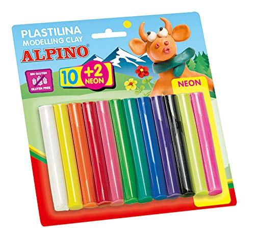 Alpino DP000018 - Blister con 12 rollitos de plastilina