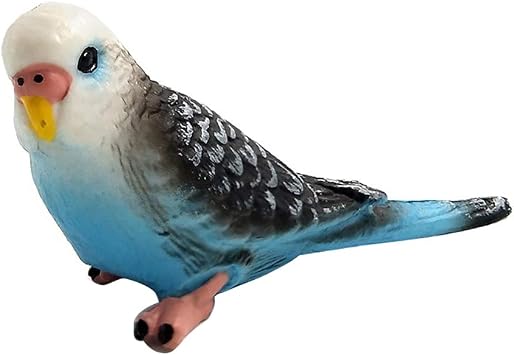 Cute Forest Parrot Mini Animal Model Miniature Landscape Ornament Garden Decor Ornament Accessory Outdoor Statues Blue