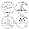 Sello De Libros En Relieve Personalizado, Sello Libros Relieve Personalizado En Seco Para Libros Ex Libris de Relieve Portátil Para Bibliotecas