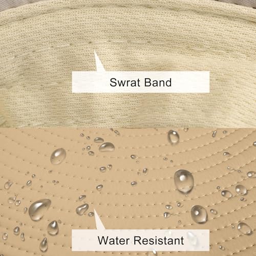 Image of Sun Hats for Men Women Fishing Hat UPF 50+ Breathable Wide Brim Summer UV Protection Hat