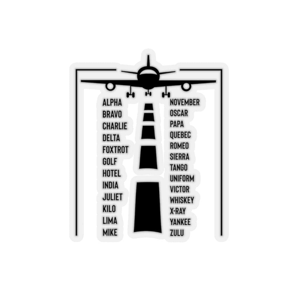 Teegarb Letter Blanket Sticker Set – Lustige Flugzeug-Codewörter, Transparent Oder Weiß, 6x6 Zoll, Für Laptop & Auto