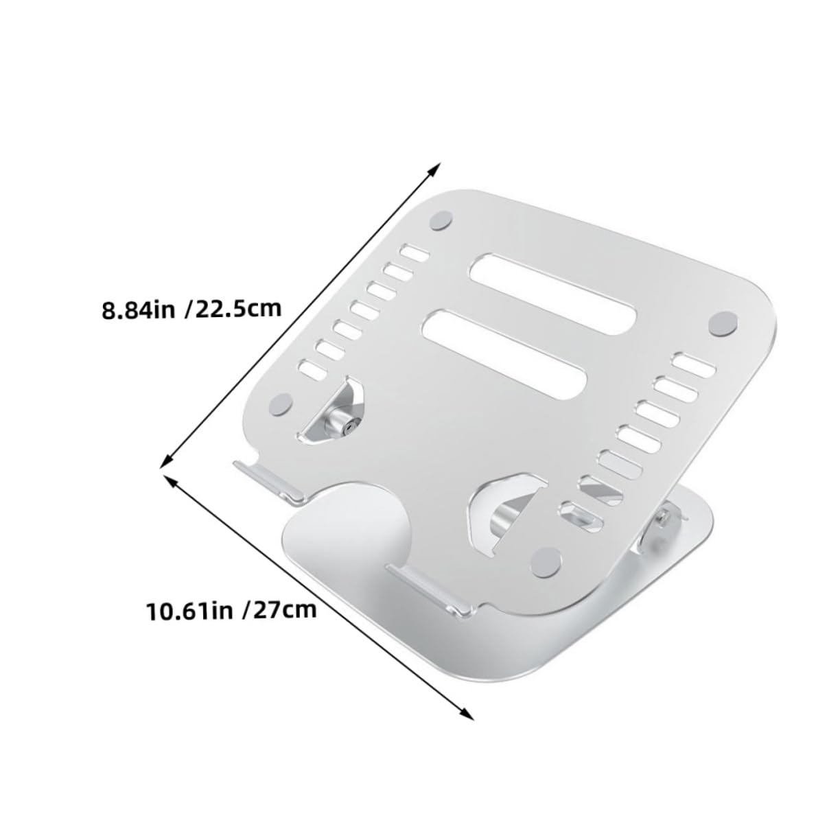 NUOBESTY Soporte Portátil para Laptop De Aleación De Aluminio con Diseño Ajustable para Escritorio Soporte Ergonómico Ventilado Compatible con Diferentes Marcas para Oficina y Hogar