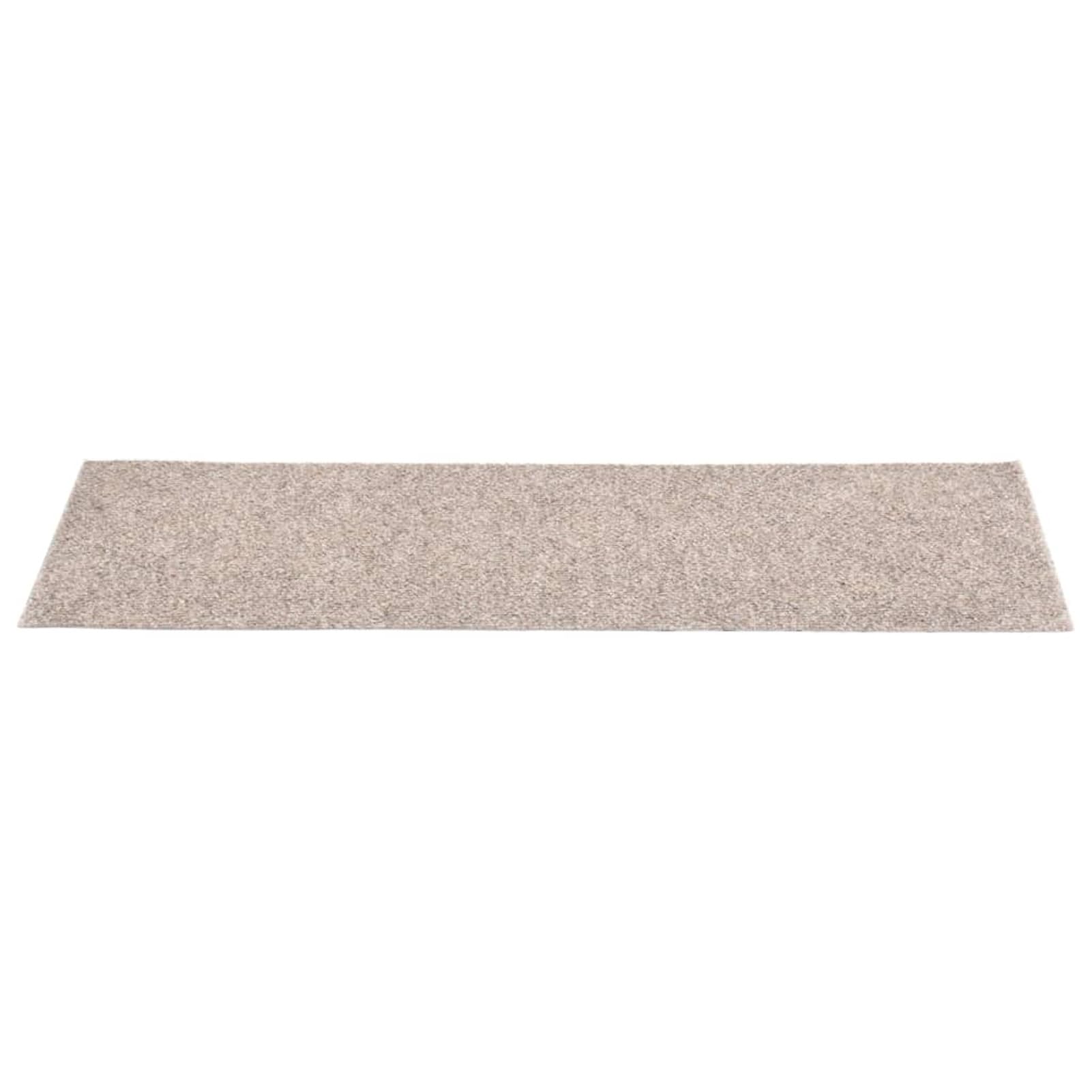 ShGaxin Prostokątne naklejki na schody 15 szt. 76 x 20 cm kremowe, duży dywanik łazienkowy, gruba mata do kąpieli