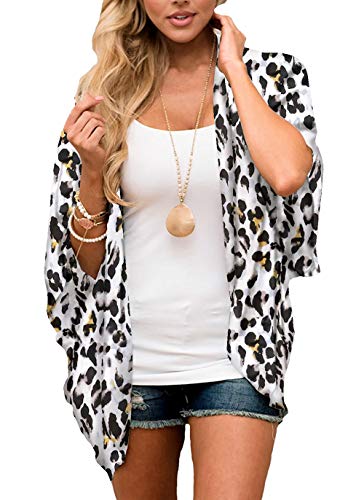 Image of CASURESS Women's Cardigan-Sheer Kimono Loose Summer Floral Print Cover Ups
