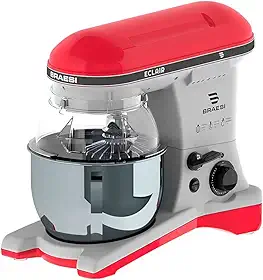 Batedeira Planetária Industrial Pedestal Bivolt Profissional Cor:Vermelho