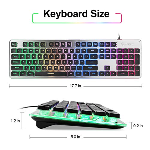 Langtu B07QW75VZ4 Membrane Gaming Keyboard thumb #4