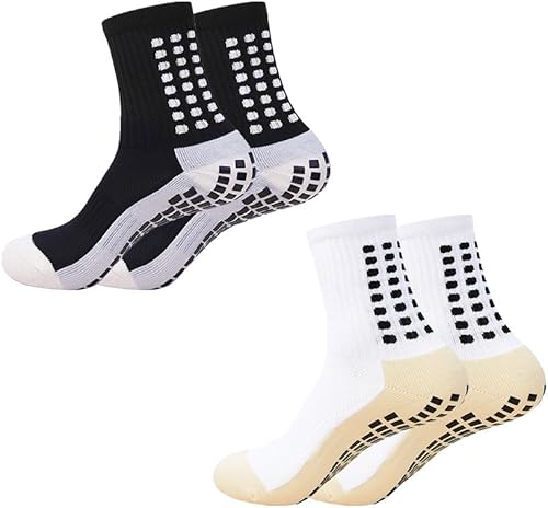 Calcetines de agarre para hombre de fútbol 134 pares antideslizantes almohadillas de agarre antideslizantes para fútbol baloncesto deportes