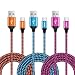 USB Type C 6ft, CIQILY 3-Pack 6FT Long Braided Fast Type C Charger Cord for Samsung Galaxy S8 Plus Note 8, LG G6 G5 V20 V30, Google Pixel XL, ChromeBook Pixel, Nexus 5X 6P, Nintendo Switch, Lumia 950