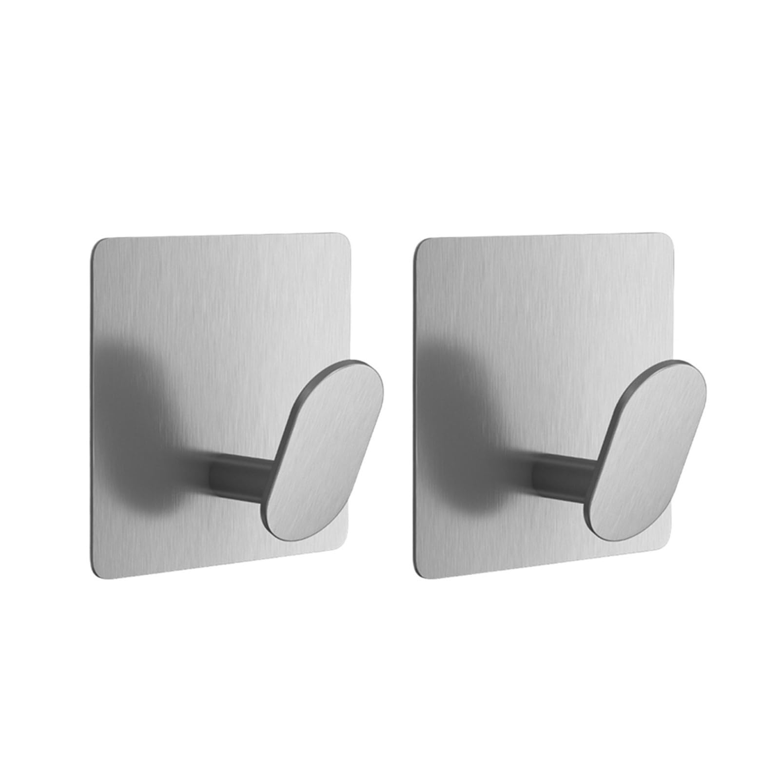 Zguouzantye Sliver-2Pcs 1/4Pcs Stainless Steel Adhesive Robe Hooks