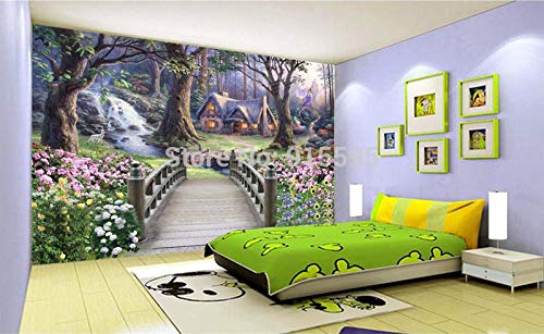 Papier peint 3D stéréo européenne grand paysage WLLLO