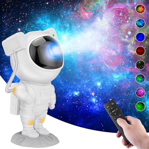 Image of Astronaut Galaxy Projector with Remote Control Premium| 360? Rotation Adjustable Timer Nebula Night Sleep Light | Astronaut Galaxy Star Rocket Projector Night Lamp| Corded Electric
