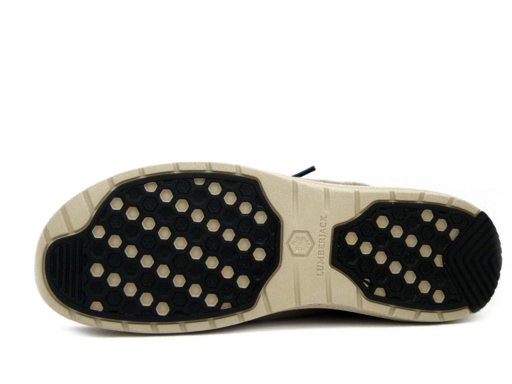 Lumberjack Mocassini Slipon Estivi Uomo in Tessuto Beige, Plantare Estraibile, 8997
