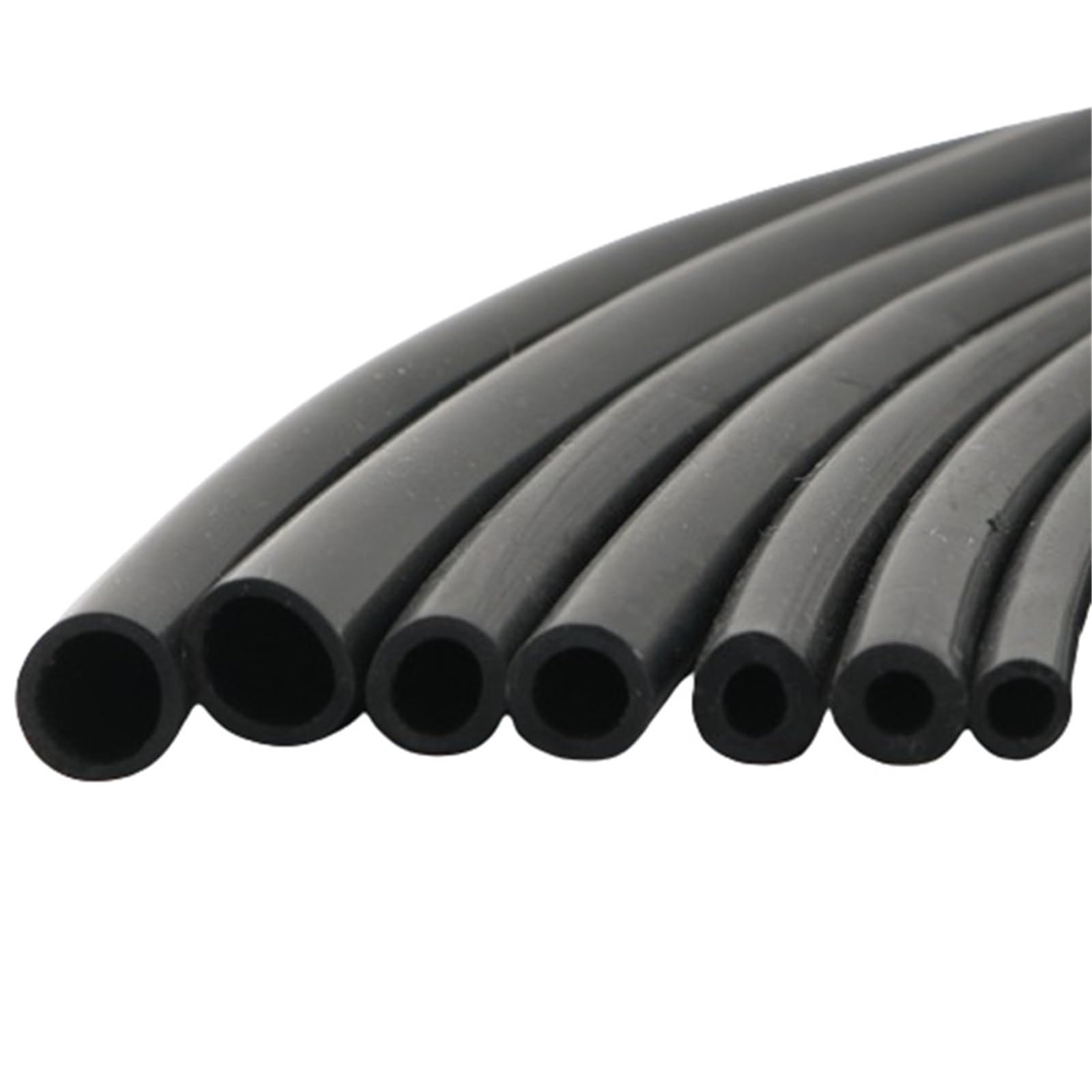 Silicone Tubing Hoses, Black Silicone Rubber Tub Hose Multiple Sizes 1M/5M/10M(1m,ID 8mm x OD 10mm)