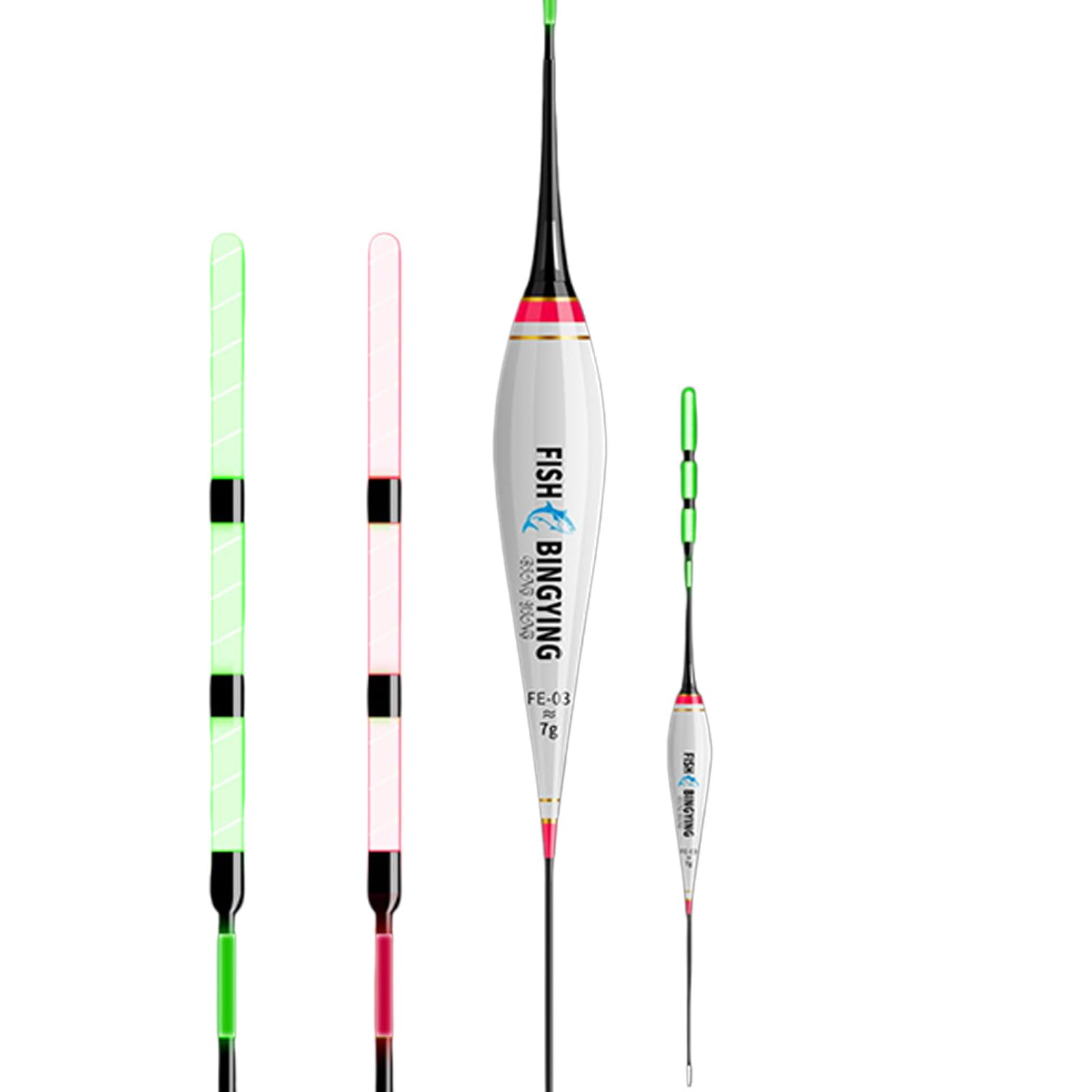 ljhnba Fishing Electronic Float with Bright LED Light Color Changing Bites Float Fishing Gear for Stable Gear
