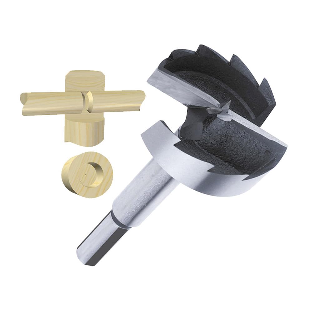 ENT 40455 Broca multi-espuela métrica - Diámetro (D) 55 mm, NL 100 mm, GL 160 mm, S 12,7 mm, con 3 caras