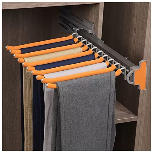 Porte-pantalons extractible à 10 bras pour maximiser les petits espaces