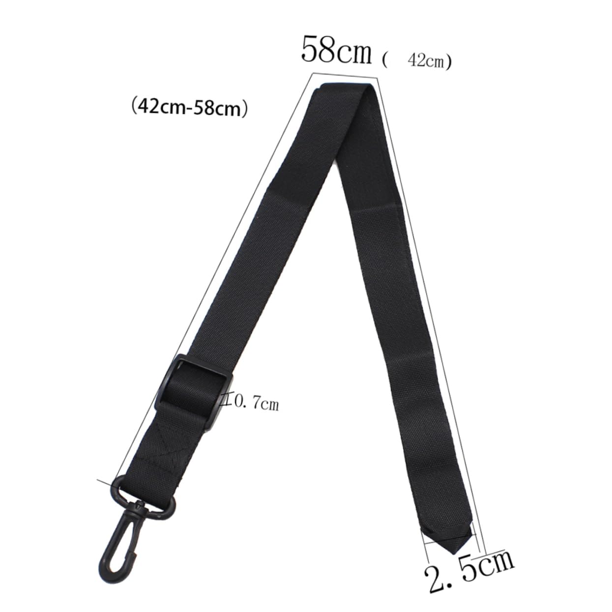 BESPORTBLE Adjustable Saxophone and Clarinet Neck Shoulder Strap Durable Design for Men Women Youth Comfortable Fit for Instruments Black