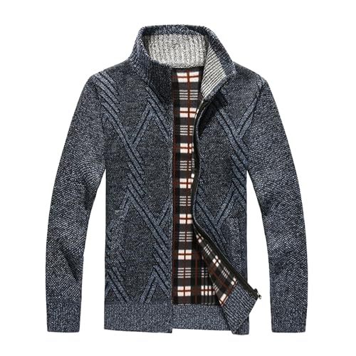 Chaqueta polar para hombre con cierre y bolsillos miniatura 1