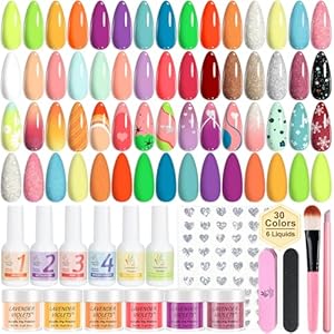 Lavender Violets Dip Powder Nagel Kit 30 Farben