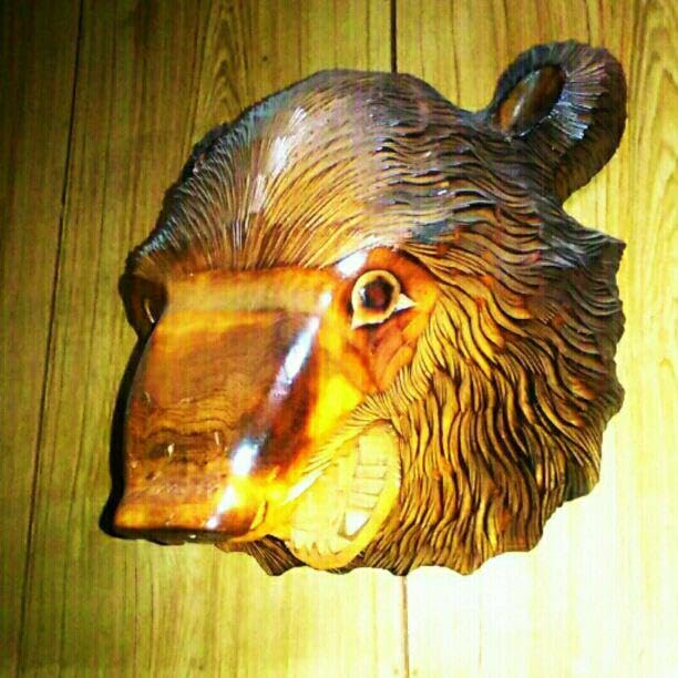 木彫り 熊 彫刻 くま クマ置物 レリーフ 昭和レトロ Amazon.co.jp: 木彫り 熊 彫刻 くま クマ置物 レリーフ レトロ