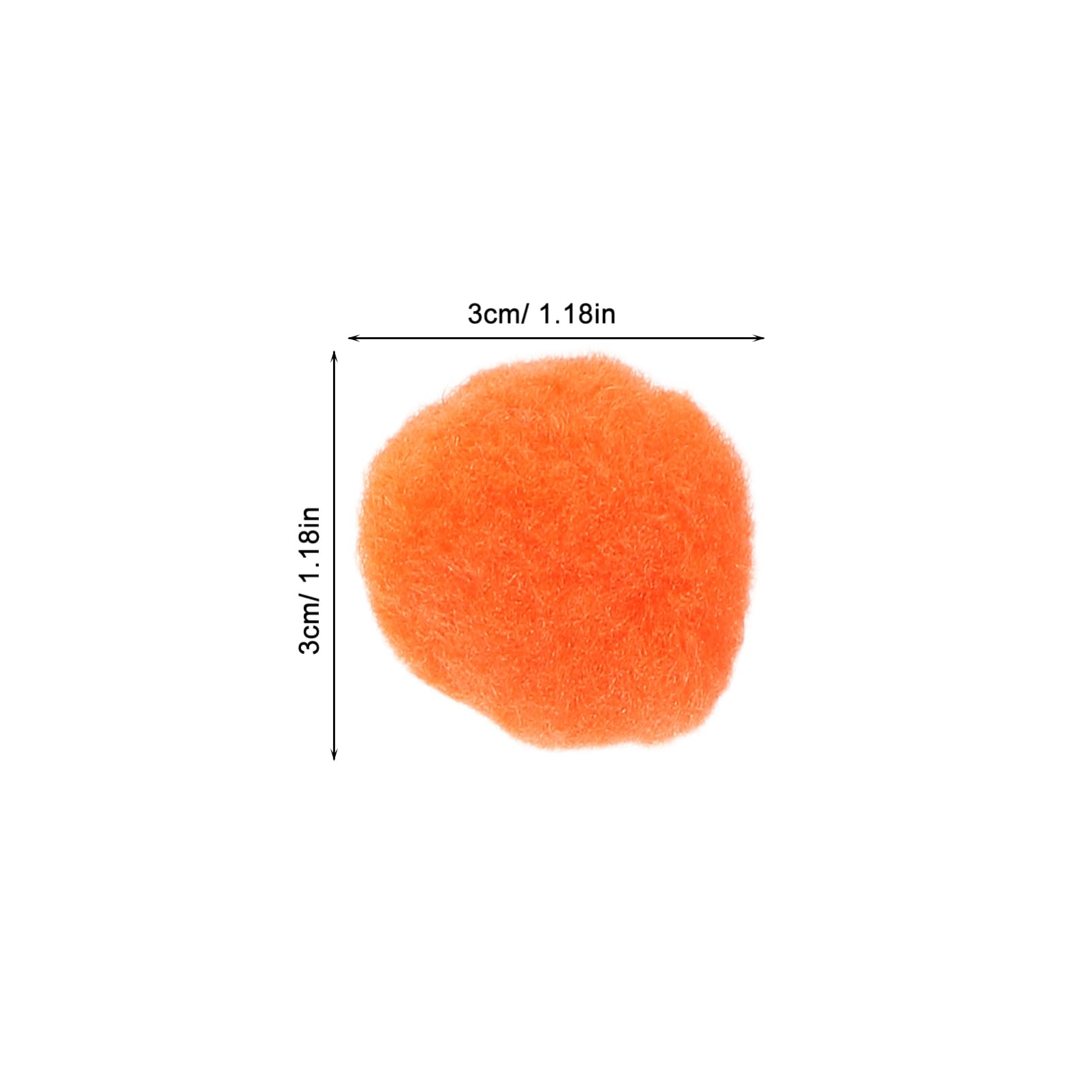 Pompons Doux 3cm en Peluche 1000 Pièces pour Loisirs Créatifs