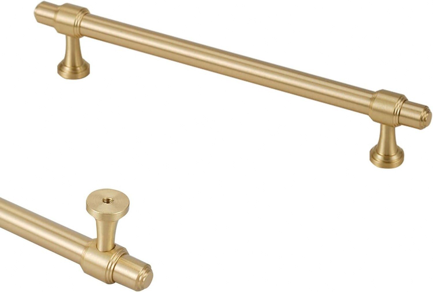 Uchwyty meblowe złote małe 2 szt z, Gold, Hole Centers：320mm/12.5in