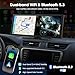 LAMTTO Upgraded 11'' Wireless Carplay Screen with Net-Flix YouTube Apps and Backup Camera Built-in Entertainment Video Box Navigation Voice Assistant for iOS 10+ Android 11+