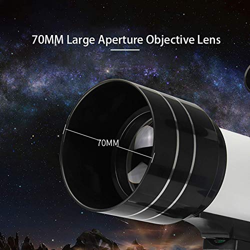 Telescopio Astronómico Refractor HD 70mm con Tripié Ajustable miniatura 4
