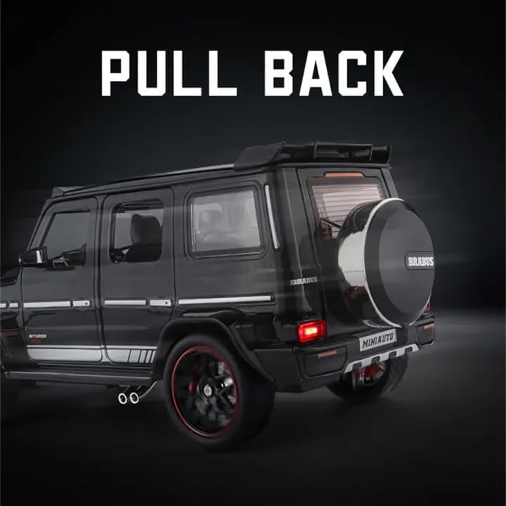 Image of Alokik Enterprise 1:24 Mercedees-Benz Barbos G800 Die-Cast Model Metal Pull-Back Off-Road Car with Sound & Light and 4 Opening Doors Kids' Best Toy Vehicle Gift【Color As Per Stock】