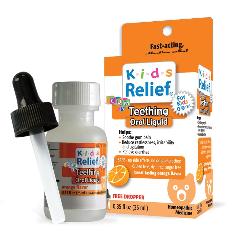 Kids Teething Oral Solution (Orange Flavour) (0.85oz) 25ml