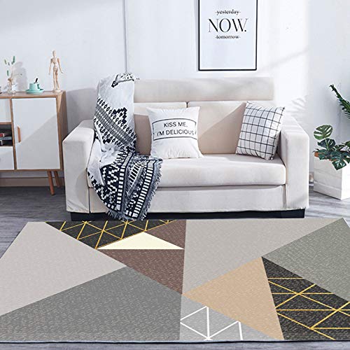 Geometrisches Nordisches Erkerfenster 200 * 300cm YJL-017,Matte für Fitnessgeräte, als Schutzmatte beim Training nutzbar, Bodenschutzmatte für