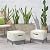 STEECA Patio Ottoman Cover, Waterproof Outdoor Square Furniture Cover for Side & End Table 28L x 28W x 17H inch