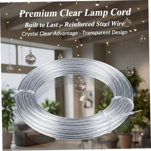 Cable eléctrico transparente de 0,75 mm para proyectos diy de iluminación y lámparas de techo 6
